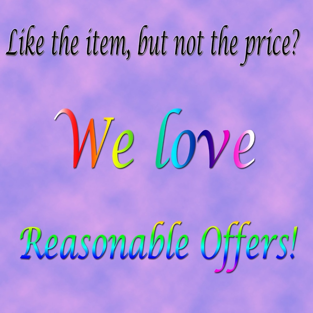 Dont hesitate to send me an offer!!